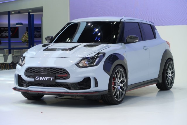 Tampilan depan Suzuki Swift Extreme Concept Foto: dok. Carscoops