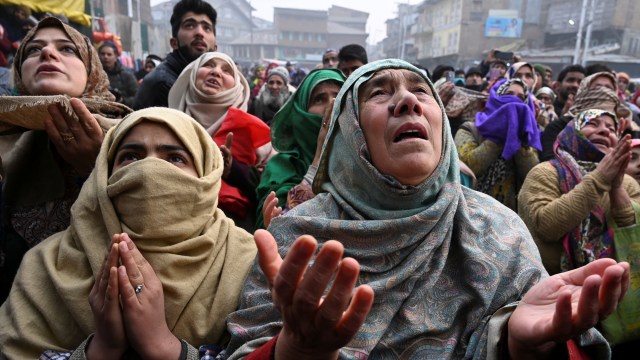 Warga muslim di India. Foto: AFP/TAUSEEF MUSTAFA