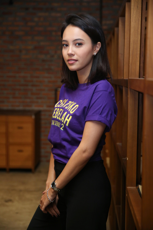 Anggika Bolsterli saat ditemui di preskon cek toko sebelah series, kawasan wijaya (12/12/19). Foto: Dok. Ronny 