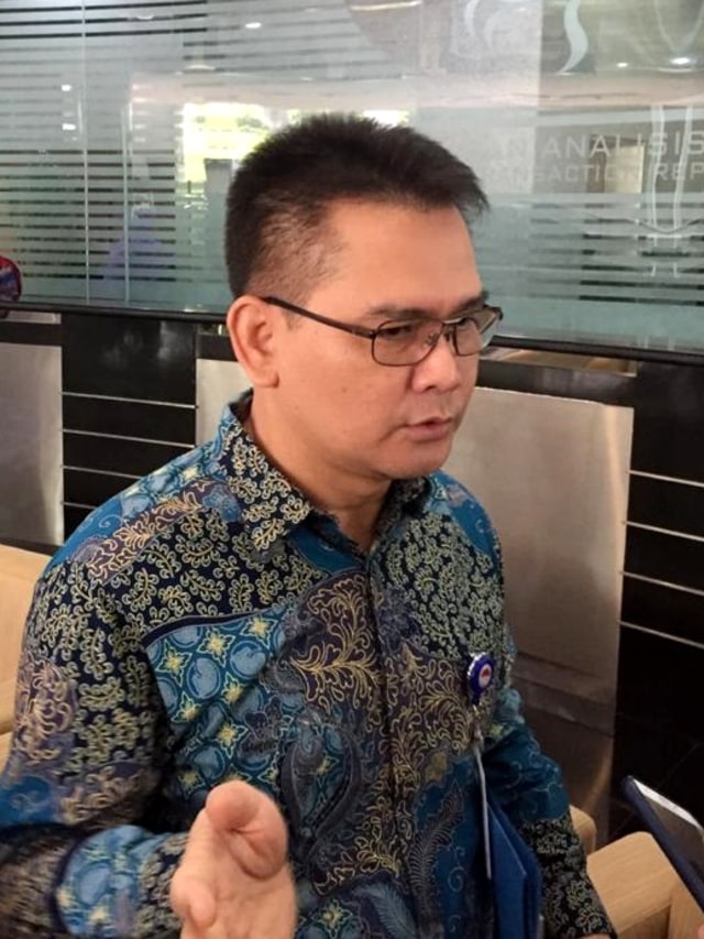 Irjen Pol Firman Shantyabudi di kantor PPATK. Foto: Abyan Faisal/kumparan