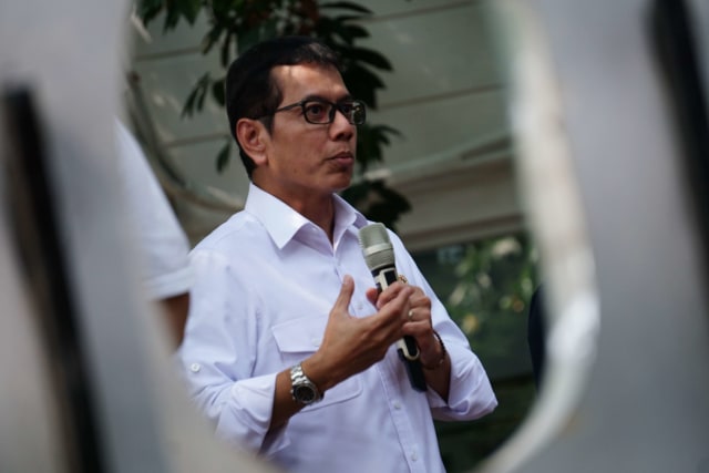 Menteri Pariwisata dan Ekonomi Kreatif Wishnutama saat peresmian taman kumparan, Jumat (13/12). Foto: Jamal Ramadhan/kumparan