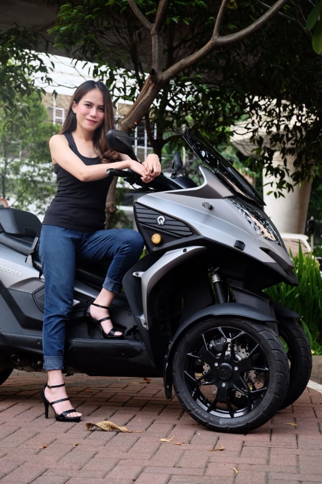 Skutik Roda Empat Qooder resmi dijual di Indonesia Foto: Bangkit Jaya Putra