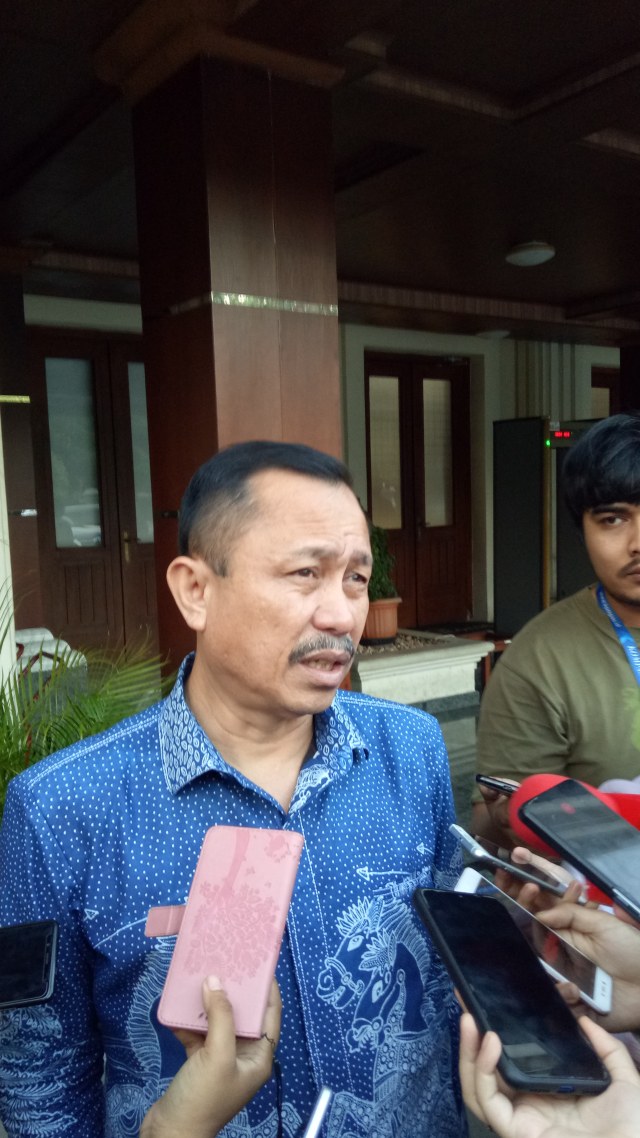 Ketua Komnas HAM Ahmad Taufan Damanik di kantor Kemenko Polhukam. Foto: Aprilandika Pratama/kumparan