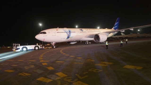 Pesawat Garuda Indonesia Airbus A330-900 Neo. Foto: Iqbal Firdaus/kumparan