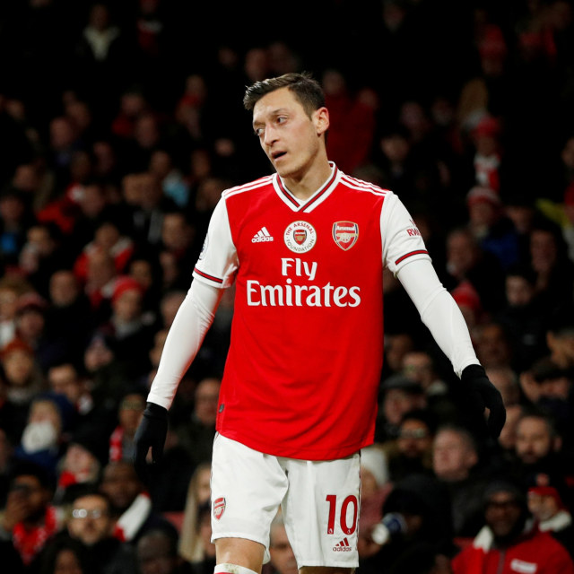 Mesut Oezil, (masih) pemain Arsenal. Foto: Reuters/John Sibley