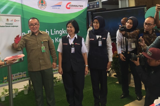 Peresmian stasiun ramah lingkungan oleh PT KCI di Stasiun Sudirman, Selasa (17/12). Foto: Moh. Fajri/kumparan
