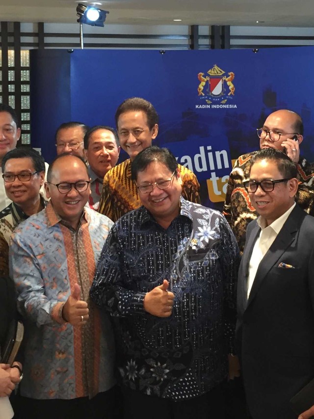 Kadin Gelar Talk Show Bersama Menteri Koordinator Bidang Perekonomian, Airlangga Hartarto di Menara Kadin, Jakarta Selatan, Rabu (18/12). Foto: Abdul Latif/kumparan