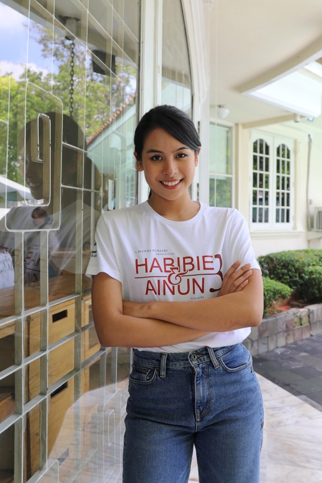 Pemain film Habibie & Ainun 3, Maudy Ayunda, saat berkunjung ke kantor kumparan, Jakarta Selatan. Foto: Melly Meiliani/kumparan