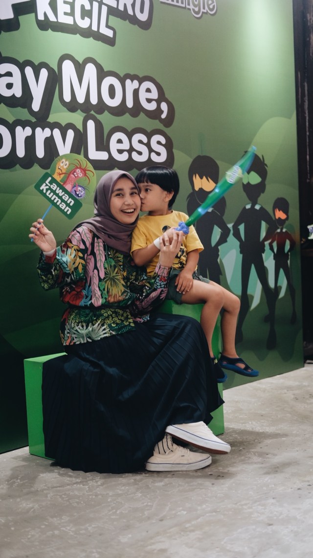 Photobooth Di Acara KumparanMom & Dettol