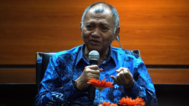 Ketua KPK Agus Rahardjo saat Konfrensi pres menggagas perubahan UU pemberantasan tindak pidana korupsi di Gedung KPK, Jakarta. Foto: Irfan Adi Saputra/kumparan