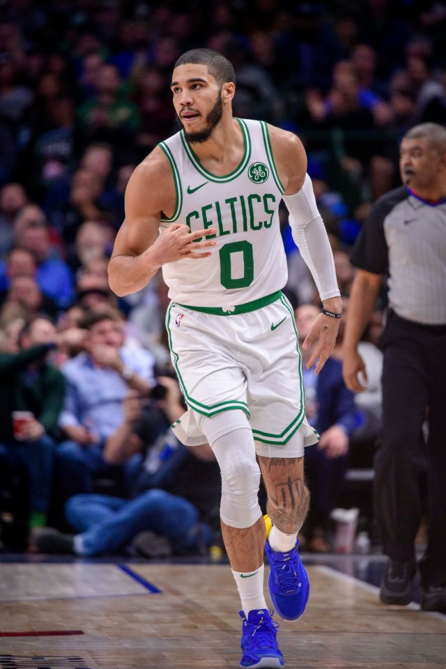 Jayson Tatum, kunci kemenangan Boston Celtics atas Dallas Mavericks. Foto: USA Today/Reuters/Jerome Miron