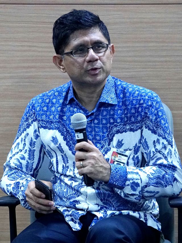 Eks Pimpinan KPK Laode M Syarif saat dialog publik dengan topik “Jangan Biarkan Lilin Perjuangan Pemberantasan Korupsi Padam” di Gedung KPK C1, Jakarta. Foto: Irfan Adi Saputra/kumparan