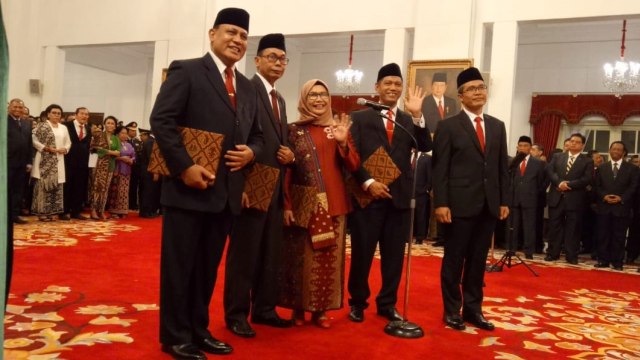 Suasana jelang pengucapan sumpah pimpinan KPK periode 2019-2023, di Istana Negara, Jakarta, Jumat (20/12). Foto: Kevin S. Kurnianto/kumparan