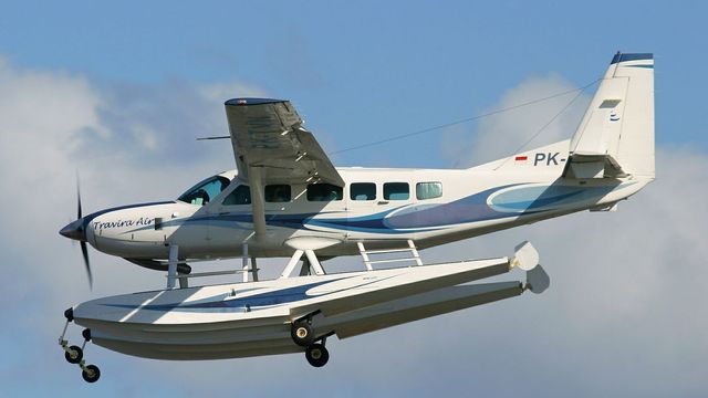 Pesawat Cessna C208 milik Travira Air. Foto: Wikipedia