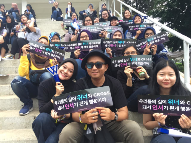 Konser boyband Winner di Jakarta. Foto: Elma Lisa Bancin