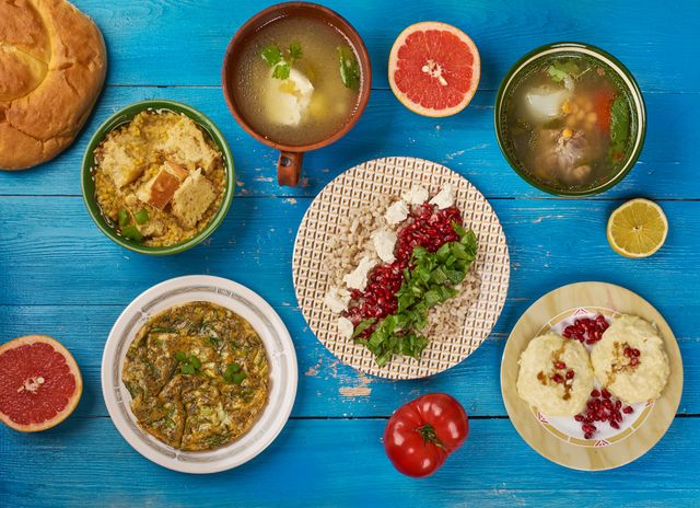 Ilustrasi makanan tahun baru Foto: dok.shutterstock