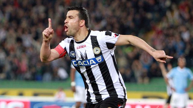 Antonio Di Natale saat membela Udinese. Foto: AFP/SIMONE FERRARO