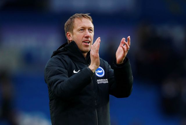 Graham Potter, pelatih Brighton and Hove Albion. Foto: REUTERS/Eddie Keogh
