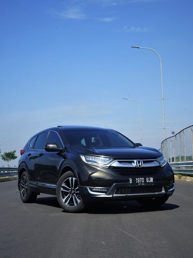 Tampilan depan All New Honda CR-V 1.5 Prestige Turbo Foto: Muhammad Ikbal