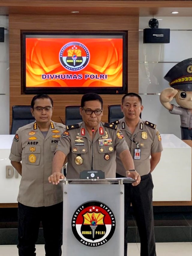 Karopenmas Divisi Humas Polri Brigjen Pol Argo Yuwono di Mabes Polri, Jakarta Selatan, Selasa (31/12). Foto: Mirsan Simamora/kumparan