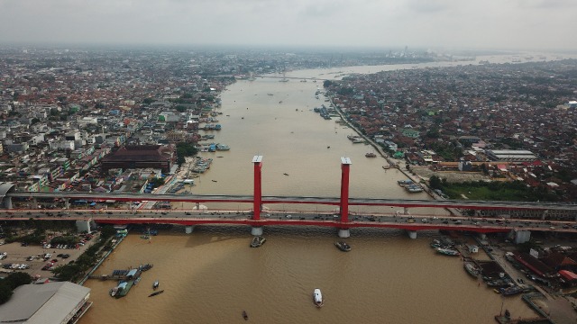 Jembatan Ampera Kota Palembang. Foto. Ary Priyanto/Urban ID
