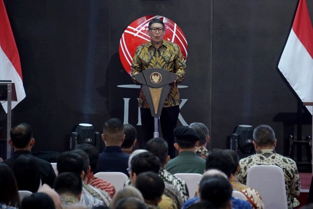 Dirut BEI Inarno Djajadi di acara pembukaan perdagangan saham awal tahun 2020 di Bursa Efek Indonesia, Jakarta, Kamis (2/1). Foto: Fanny Kusumawardhani/kumparan