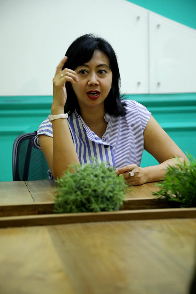 Pemain film Rasuk 2, Asri Welas saat berkunjung ke kantor kumparan. Foto: Fitra Andrianto/kumparan