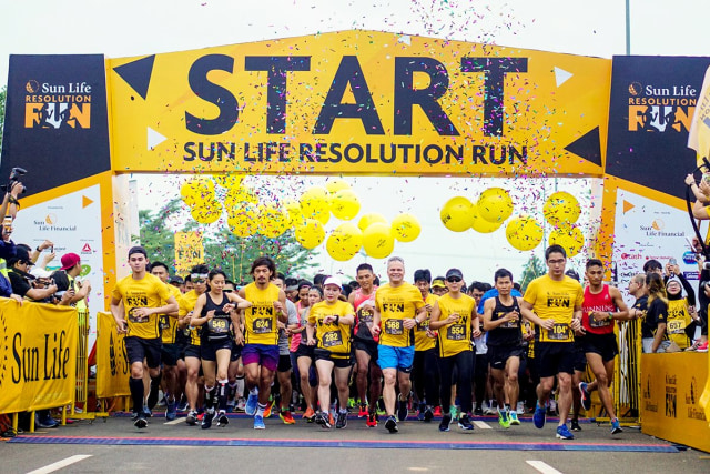 Ajang lari Sun Life Resolution Run. Foto: Dok. Sun Life