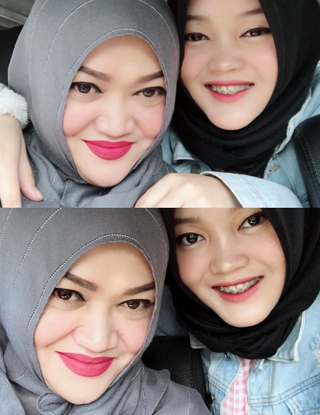 Lina, mantan istri Sule bersama anaknya. Foto: Instagram/@putridelinaa