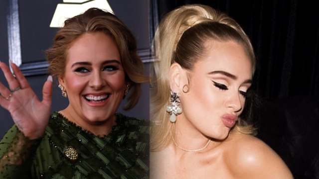 Adele sebelum dan sesudah diet. Foto: Reuters/Mario Anzuoni dan Instagram/@adele