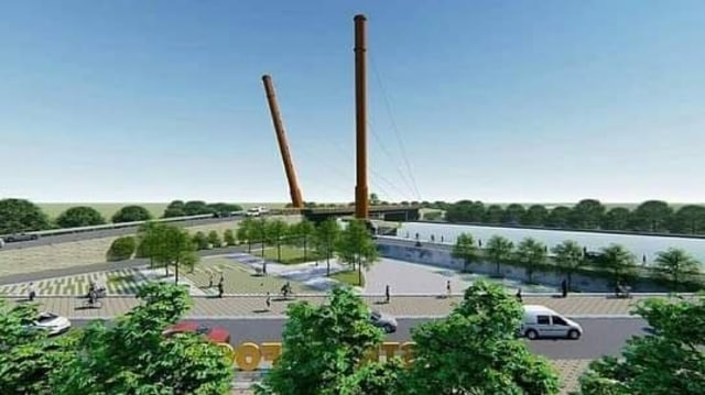 Desain Jembatan V Palu Berarsitektur Lalove. Foto: Dok. Humas Pemkot Palu