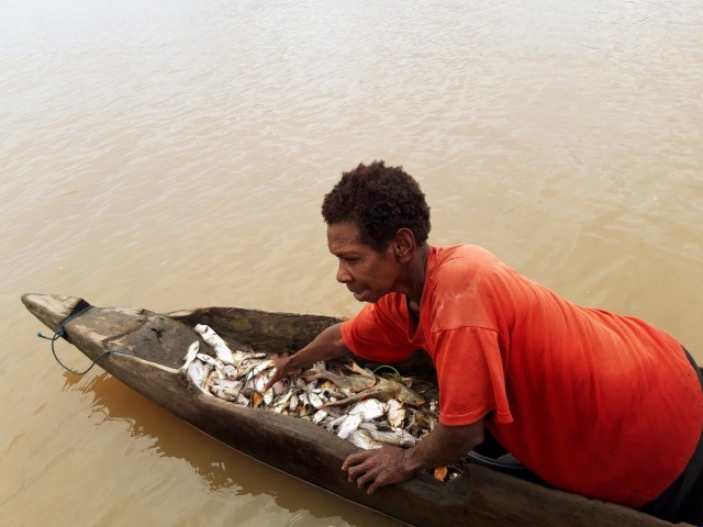Melihat Perempuan Nelayan Asmat di Papua Bekerja