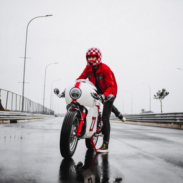 Yamaha Scorpio Cafe Racer Foto: Bangkit Jaya Putra/kumparan