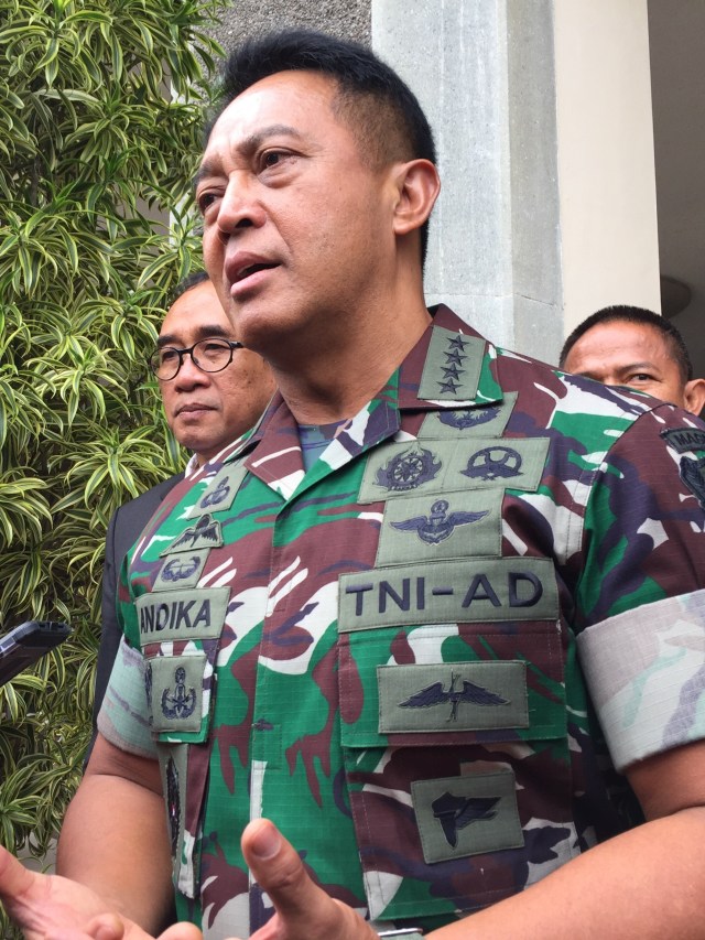 Kepala Staf Angkatan Darat (KSAD) Jenderal TNI Andika Perkasa. Foto: Arfiansyah Panji Purnandaru/kumparan