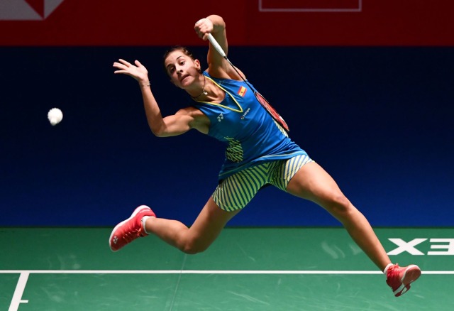 Pebulu tangkis Spanyol, Carolina Marin. Foto: Kazuhiro NOGI / AFP