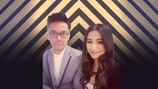 Angie 'Virgin' dan suami, Habibi Syaaf (infograrik: Sabryna Putri M/kumparan)