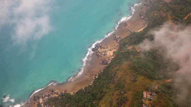 Foto udara suasana Kabupaten Natuna, Kepulauan Riau. Foto: Irfan Adi Saputra/kumparan