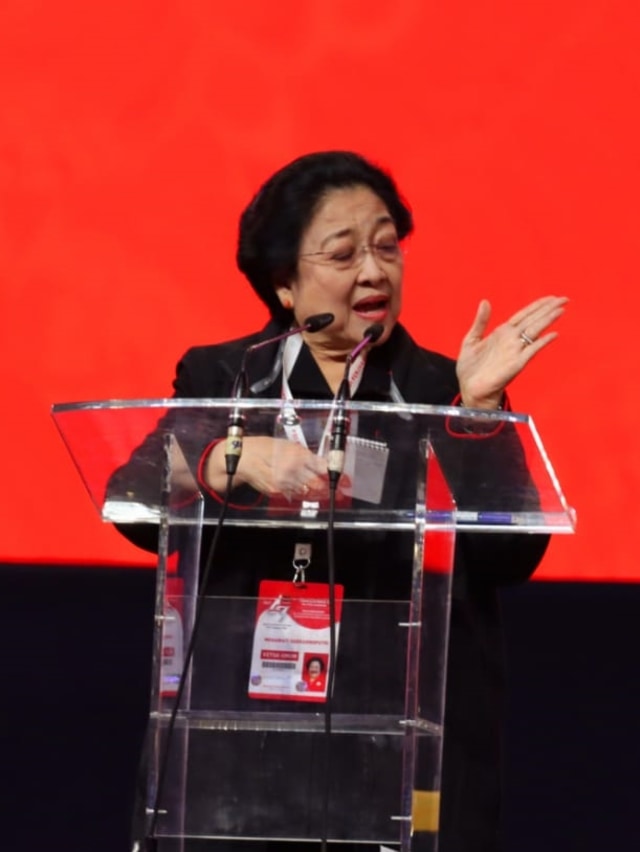 Ketua Umum PDIP Megawati Soekarnoputri memberi arahan tertutup di penutupan Rakernas PDIP, Minggu (12/1/2020). Foto: Dok. PDIP