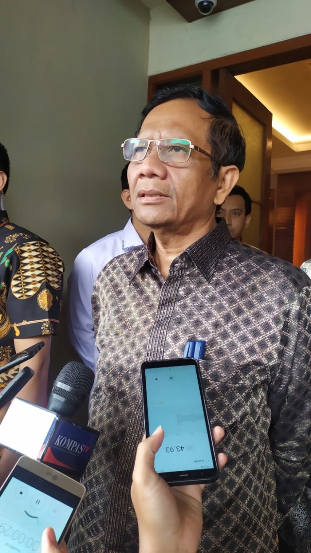 Menko Polhukam Mahfud MD di Kemenko Polhukam, Jakarta pusat, Senin (13/1). Foto: Maulana Ramadhan/kumparan