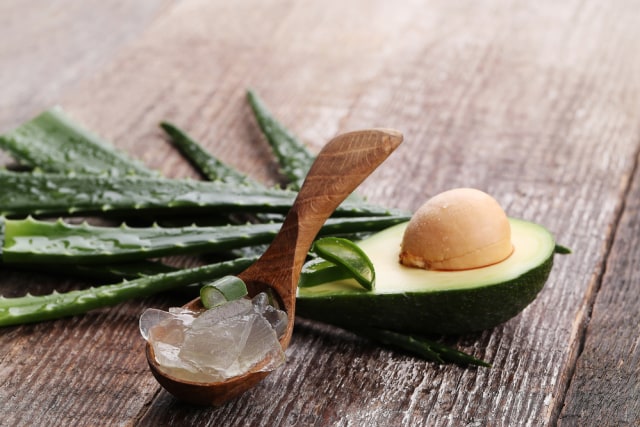 com-Alpukat dan Lidah Buaya Foto: Shutterstock