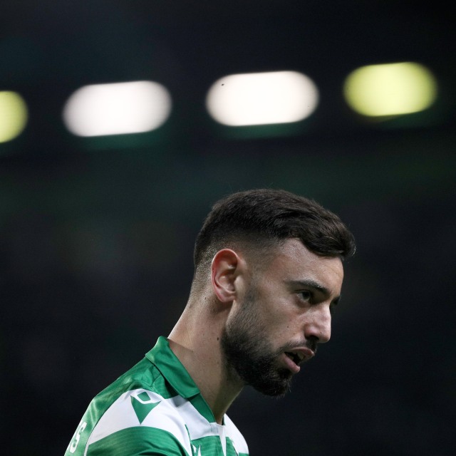 Bruno Fernandes, gelandang Sporting incaran United. Foto: FILIPE AMORIM / AFP