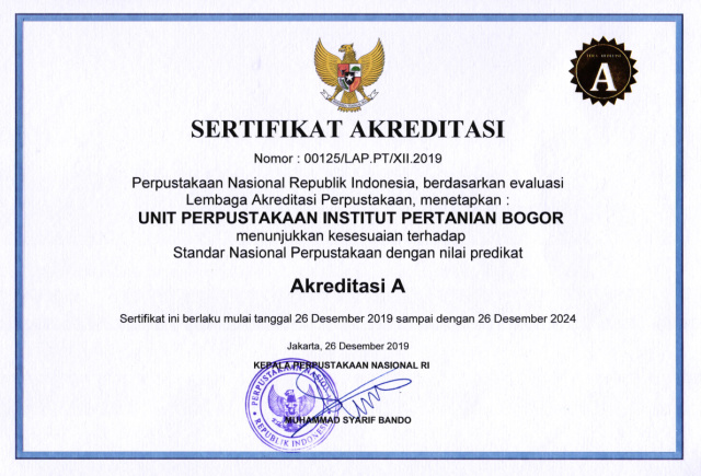 Perpustakaan IPB University Raih Akreditasi A
