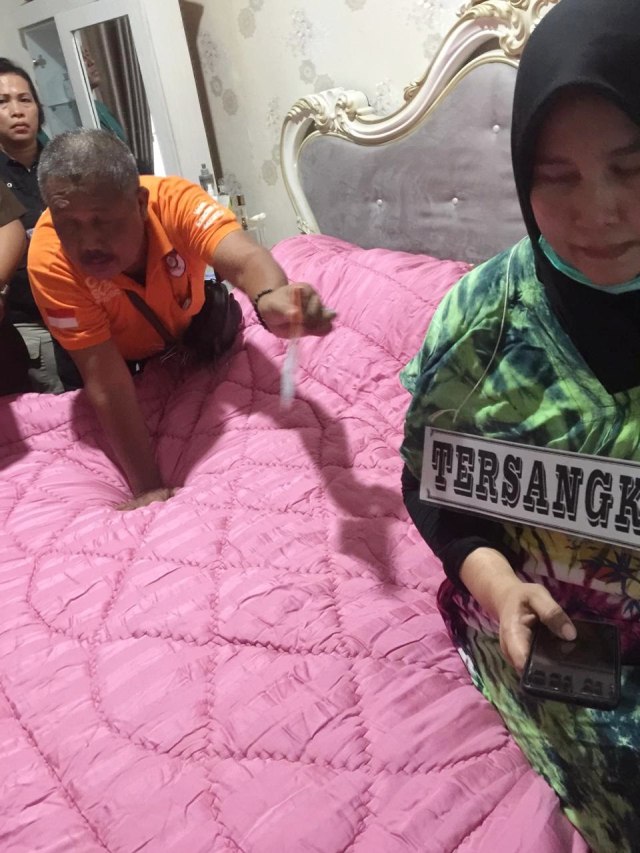 Polisi gelar rekonstruksi tahap II pembunuhan hakim PN Medan Jamaluddin. Foto: Rahmat Utomo/kumparan 