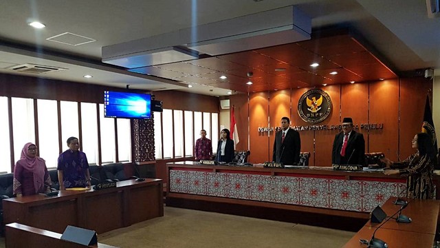 Sidang putusan Wahyu Setiawan di dkpp. Foto: Efira Tamara Thenu/kumparan