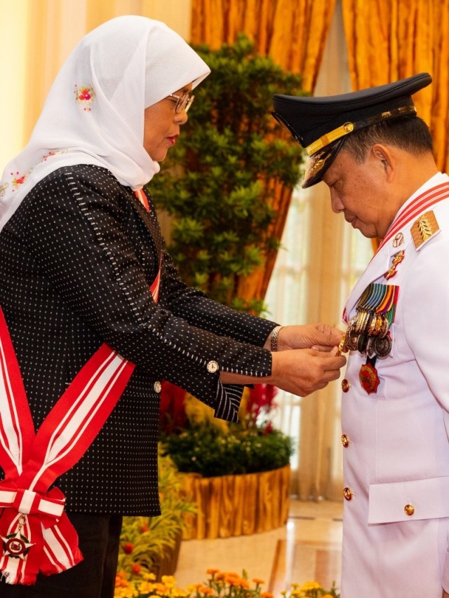 Suasana saat Mendagri Tito Karnavian menerima penghargaan dari Pemerintah Singapura. Foto: Dok. KBRI Singapura