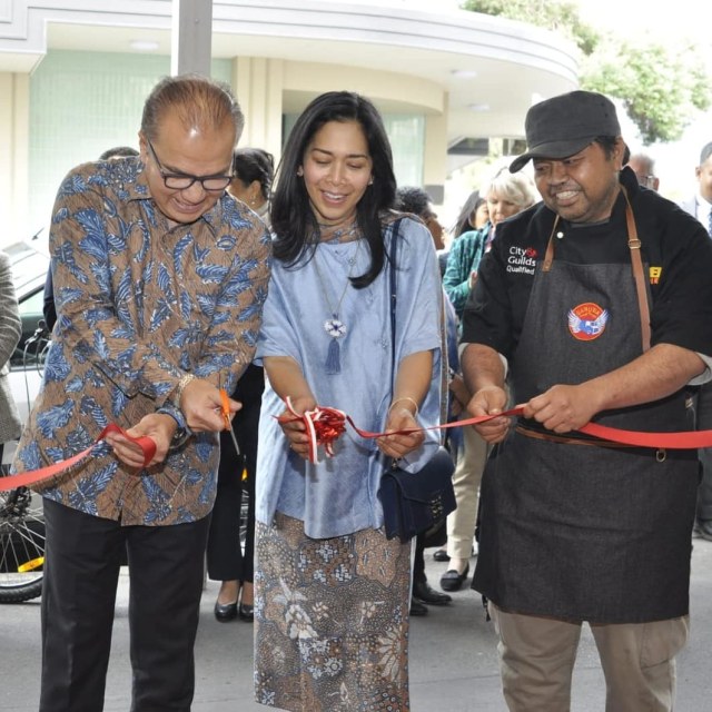 Peresmian restoran Indonesia "Garuda Truck & Eatery" di Wellington, Selandia Baru. Foto: KBRI Selandia Baru