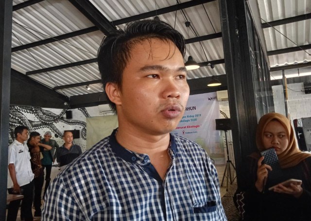 Direktur Eksekutif Walhi Lampung Irfan Tri Musri, Kamis (16/1) | Foto : Sidik Aryono/ Lampung Geh