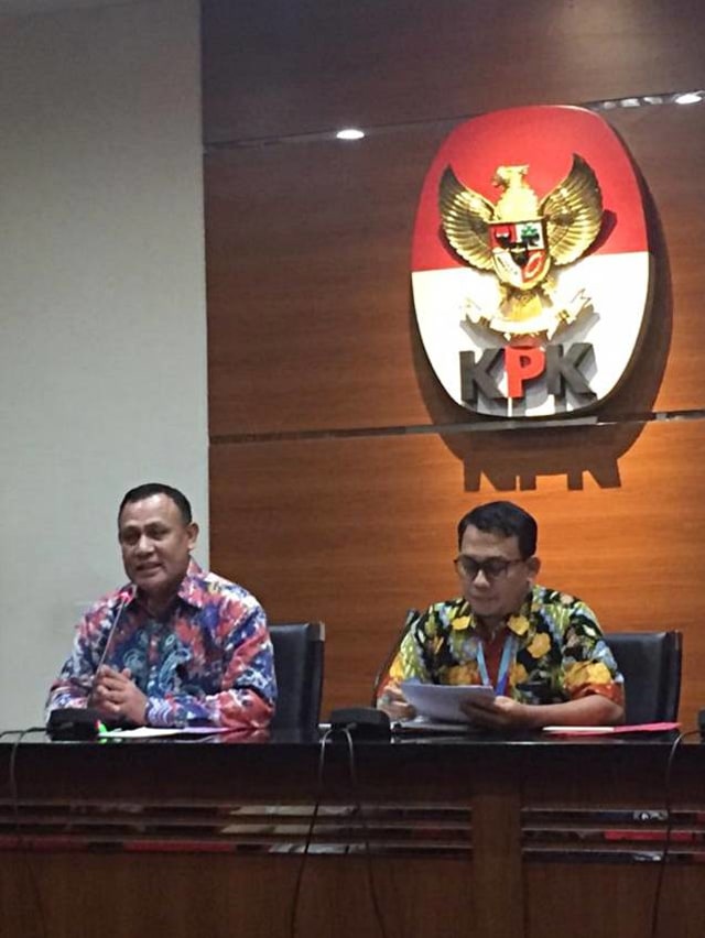 Konpers penetapan tersangka korupsi Jalan di Bengkalis.  Foto: M Lutfan Darmawan/kumparan