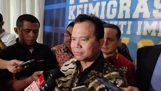 Dirjen Imigrasi Kemenkumham, Ronny F Sompie di Festival Keimigrasian. Foto: Aprilandika Pratama/kumparan