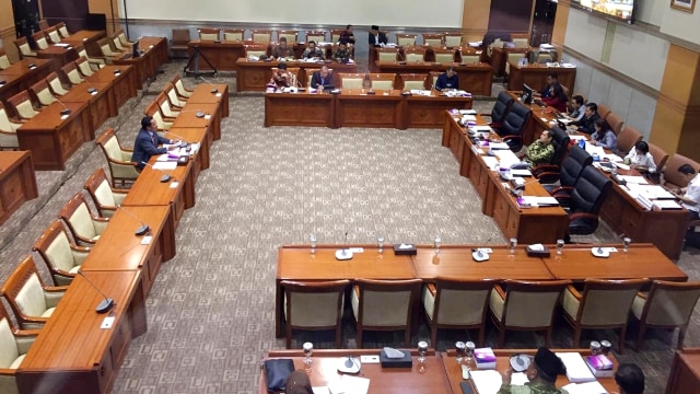 Suasana fit and proper test calon Hakim Agung di Gedung DPR, Senayan, Jakarta, Selasa (21/1).  Foto: Raga Imam/kumparan